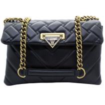 Bolsa Carmim Couro Abilene Preta Feminina