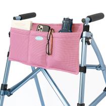 Bolsa Carry-All Top Glides para Stander Folding Walkers rosa