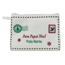 Bolsa Carta Para Papai Noel C/ Zipper 17x13cm 1Unid 1034510