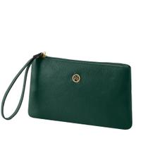 Bolsa Carteira Clutch de Couro Mariart Cambará