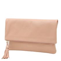 Bolsa Carteira Clutch de Couro Mariart Hibisco