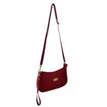 Bolsa Carteira Clutch Topgrife Transversal Couro Vermelho