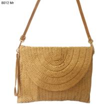 Bolsa Carteira Clutch Transversal de Palha / Ráfia 8012