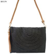 Bolsa Carteira Clutch Transversal de Palha / Ráfia 8012