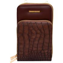 Bolsa Carteira Feminina Marrom a Com Alça Bolsa Carteira Feminina Marrom a Com Alça