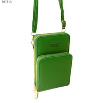 Bolsa Carteira Feminina Transversal Porta Celular com Divisões 8813
