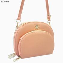 Bolsa Carteira Feminina Transversal Porta Celular com Divisões 8970 - H2 Bolsas