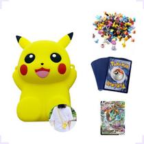 Bolsa Carteira Pokemon Pikachu Bonecos Cartas Para Presente - HDL