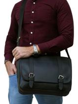 Bolsa Carteiro Pasta Tranversal Regulável para Notebook Masculino 189 Bolsa Carteiro Pasta Tranversal Regulável para Notebook Masculino 189