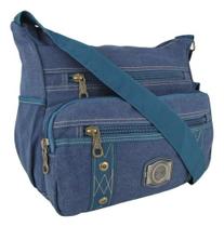 Bolsa Carteiro Pasta Trasversal Lona Reforçada Multiuso Masculina Feminina Top10