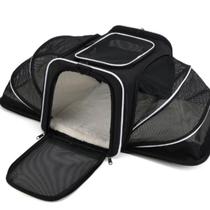 Bolsa Casa Para Pet Até 9Kg Transporte Viagem Expansível Avião Premium Cão Gato Animais Estimação