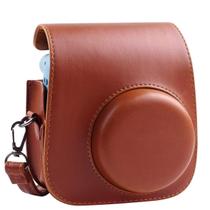 Bolsa Case de material sintético para Câmera Instax Mini 12 e 11 Estojo Proteção Elegante e Compacto, Acessório Ideal para Armazenamento Seguro