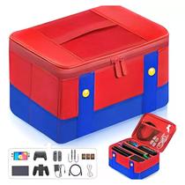 Bolsa Case Maleta para Transporte Comptatível Nintendo Switch e Oled Super Mario