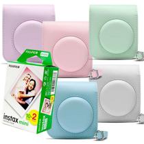 Bolsa Case Para Camera Instax Mini 12 Original + Filme 20 Fotos