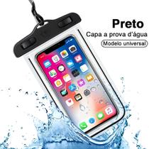Bolsa Case Prova Dágua Celular Até 7 Polegadas Capinha Case Aquática Fotos Subaquáticas Piscina Praia Chuva Parque Aquático Universal Impermeável