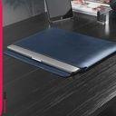 Bolsa Case wiwu Skin Proo ii Compatível MacBoook Proo 16.2 A2485 M1 proo M1 maxx chip 2021 em Couuro Leve e Resistente à água Azul