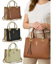 Bolsa Castelo Caninana Trançada Bicolor Grande Feminina Bolsa Castelo Caninana Trançada Bicolor Grande Feminina