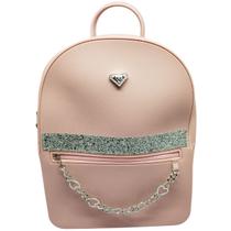 Bolsa Casual Moleca Feminina com Zíper e Brilho - Prática e Estilosa