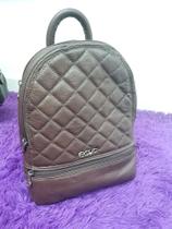 Bolsa casual Ouro chocolate (mochila) - Recuo fashion bag
