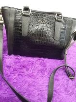 Bolsa casual Ouro croco preto Bolsa casual Ouro croco preto