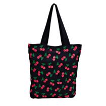 Bolsa Cerejas Cherry Cerejinhas Ecobag Sacola Feminina Bolsa Cerejas Cherry Cerejinhas Ecobag Sacola Feminina