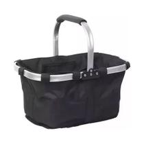 Bolsa Cesta Térmica Picnic Preta Dobrável Bolsa Cesta Térmica Picnic Preta Dobrável