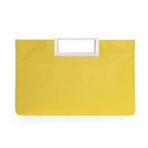 Bolsa CHARMING TAILOR Fashion PU em couro PU feminina amarela Bolsa CHARMING TAILOR Fashion PU em couro PU feminina amarela
