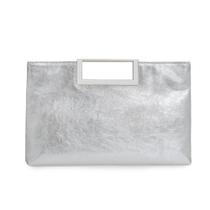 Bolsa CHARMING TAILOR Fashion PU em couro PU feminina prateada Bolsa CHARMING TAILOR Fashion PU em couro PU feminina prateada