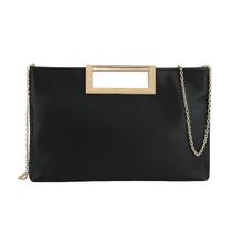 Bolsa CHARMING TAILOR Fashion PU em couro PU feminina preta Bolsa CHARMING TAILOR Fashion PU em couro PU feminina preta