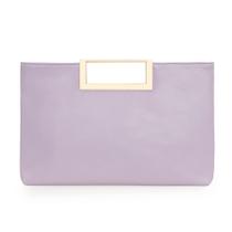 Bolsa CHARMING TAILOR Fashion PU Leather Feminina Lavanda Bolsa CHARMING TAILOR Fashion PU Leather Feminina Lavanda