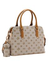 Bolsa Chenson Alça de Mão Café Monograma Atemporal