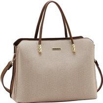 Bolsa Chenson Bem Dividida Clássica Tricompartimento 3485631 Cor:Nude Bolsa Chenson Bem Dividida Clássica Tricompartimento 3485631 Cor:Nude