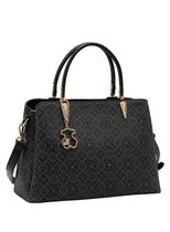 Bolsa Chenson Classic Cristal Estruturada Casual Preta