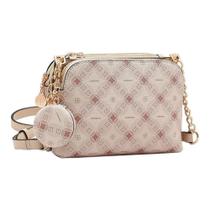 Bolsa Chenson Compacta Transversal 3485382 Com 3 Compartimentos Zíper E Chaveiro Espelho