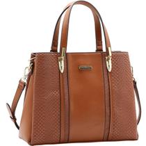Bolsa Chenson Duo Compartimentos Satchel Feminina 3485652 Cor:Café