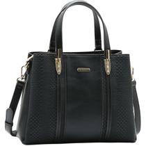 Bolsa Chenson Duo Compartimentos Satchel Feminina 3485652 Cor:Preto Bolsa Chenson Duo Compartimentos Satchel Feminina 3485652 Cor:Preto