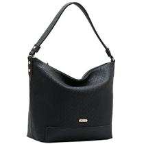Bolsa Chenson Feminina Elegance Textura Trançada 3485271 Cor:Preto Bolsa Chenson Feminina Elegance Textura Trançada 3485271 Cor:Preto