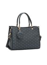 Bolsa Chenson Feminina Monograma Elegance Preta - Alça deMão Bolsa Chenson Feminina Monograma Elegance Preta - Alça deMão