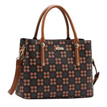 Bolsa Chenson Feminina Monograma Satchel Média Ombro 3485295 Cor:Café Bolsa Chenson Feminina Monograma Satchel Média Ombro 3485295 Cor:Café