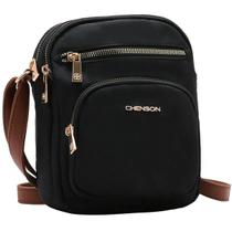 Bolsa Chenson Feminina Nylon Microfibra Transversal 3184588 Cor:Preto