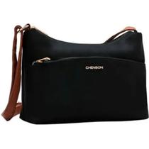 Bolsa Chenson Feminina Transversal Nylon Microfibra 3184590 Cor:Preto