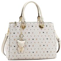 Bolsa Chenson Mão Coração Cristal Média Satchel 3485485 Cor:Off-White