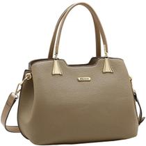 Bolsa Chenson Média Detalhes Metálicos Feminina 3485627 Cor:Natural Bolsa Chenson Média Detalhes Metálicos Feminina 3485627 Cor:Natural