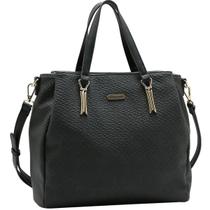 Bolsa Chenson Média Pasta Heritage Charm Feminina 3485702 Cor:Preto