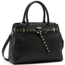 Bolsa Chenson Média Satchel Stud Glam Feminina 3485708 Cor:Preto Bolsa Chenson Média Satchel Stud Glam Feminina 3485708 Cor:Preto
