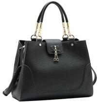 Bolsa Chenson Média Satchel Versátil Atemporal 3485572 Cor:Preto Bolsa Chenson Média Satchel Versátil Atemporal 3485572 Cor:Preto