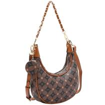 Bolsa Chenson Meia Lua Pequena com Porta Chaveiro 3485381 Cor:Café Bolsa Chenson Meia Lua Pequena com Porta Chaveiro 3485381 Cor:Café