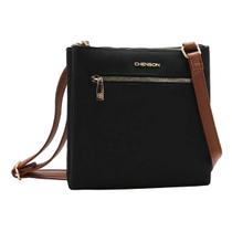 Bolsa Chenson Microfibra Pequena Transversal 3184589 Cor:Preto Bolsa Chenson Microfibra Pequena Transversal 3184589 Cor:Preto