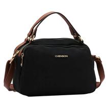 Bolsa Chenson Microfibra Pequena Transversal Mulher 3184586 Cor:Preto