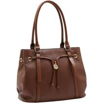 Bolsa Chenson Ombro Grande Croco Essence Feminina 3485705 Cor:Café